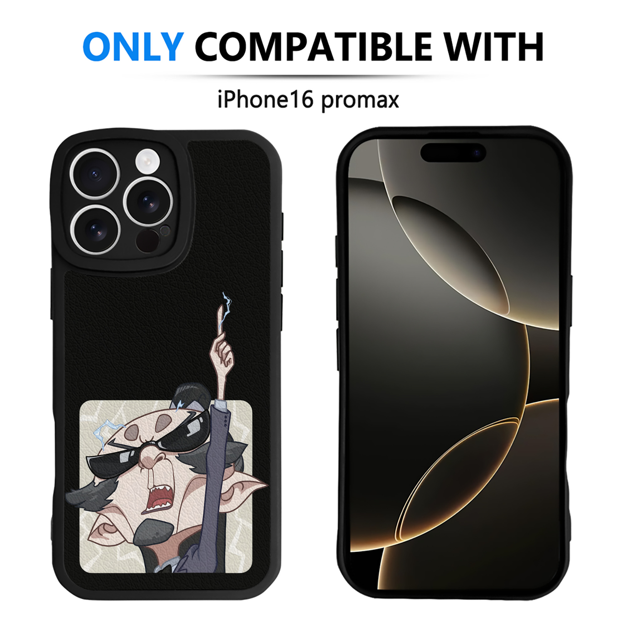 （画像用） Ne Zha 2 ナタ 魔童の大暴れ 【iPhone 16シリーズ対応】シリコンスマホケース（レザー調） 材質：シリコン